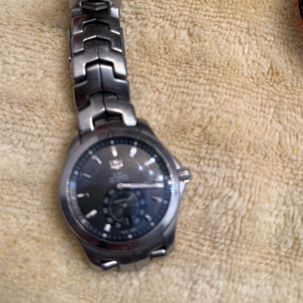 Tag Heuer Silver and Black Men's Watch